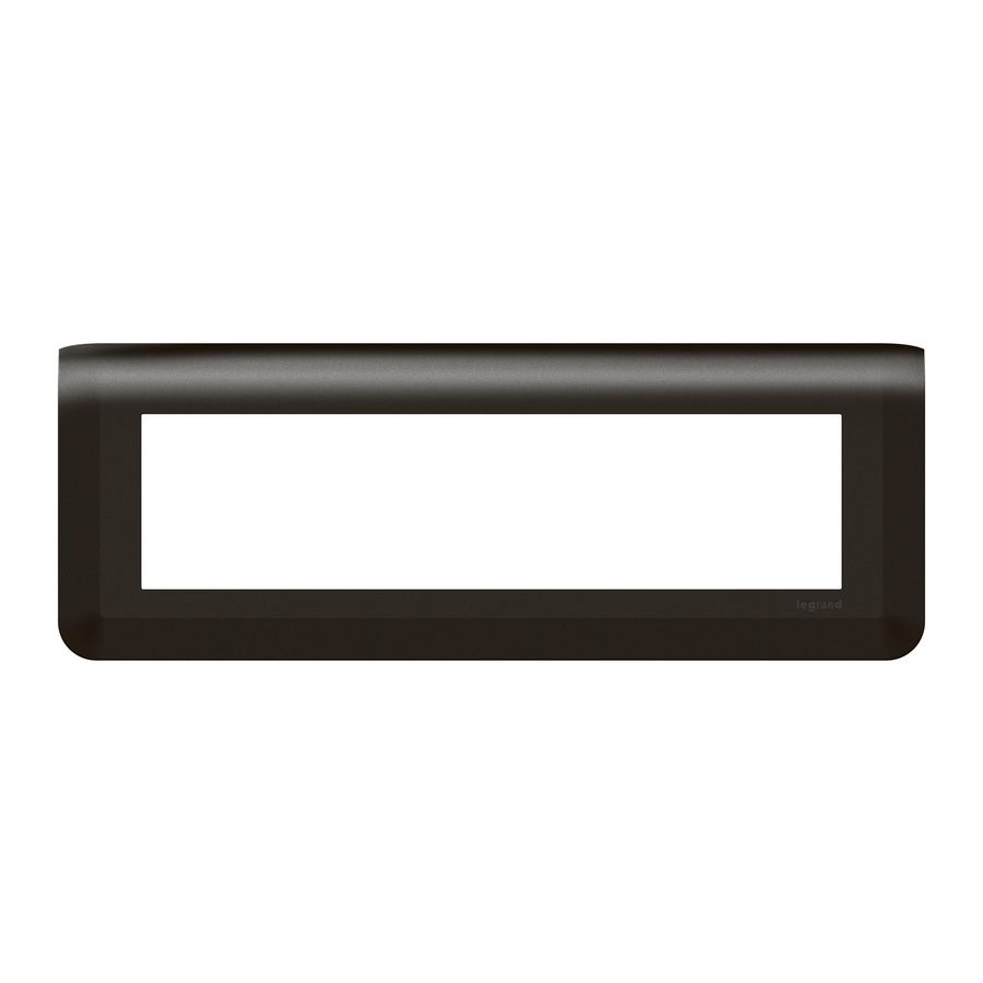 Afdekraam 8 module zwart horizontaal Mosaic