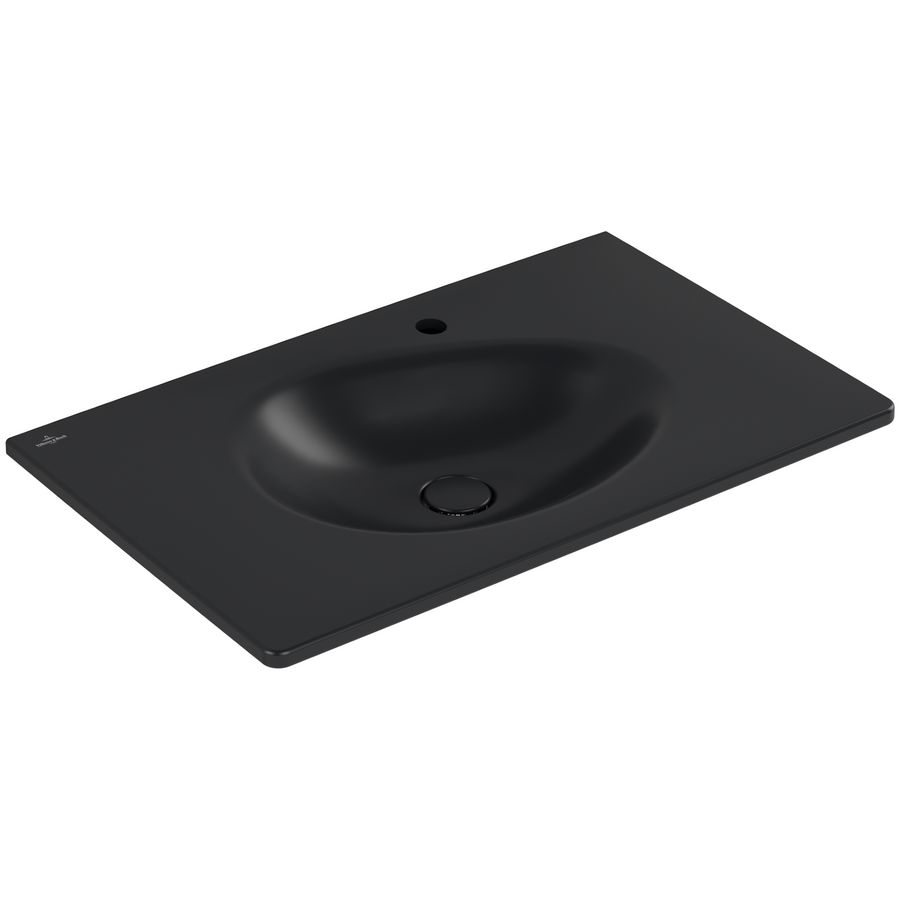 Meubelwastafel Antao 800x500mm Pure Black CeramicPlus 4A7584R7