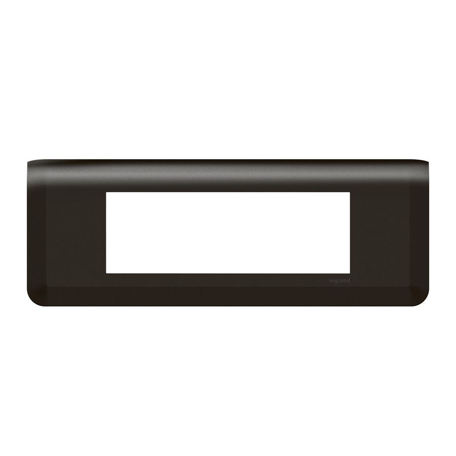 Afdekraam 6 module zwart horizontaal Mosaic