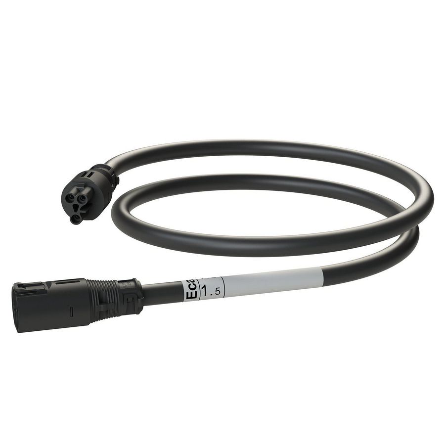Koppelsnoer AW 1,5m 3G2,5 zwart Eca VVE=20