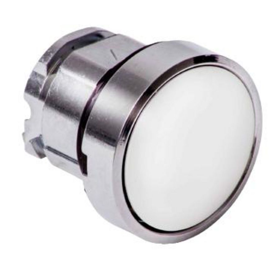 Kopvoor drukknop,Ø22mm Wit