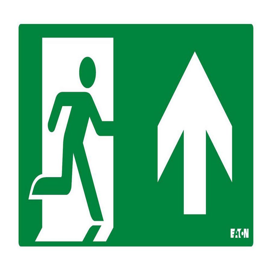 Inlegpictogram CrystalWay 20m ISO E pijl omhoog / rechtdoor