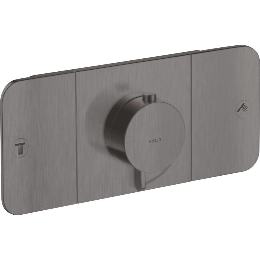 Therm.module voor 2 douchefuncties AX One Brushed Black Chrome