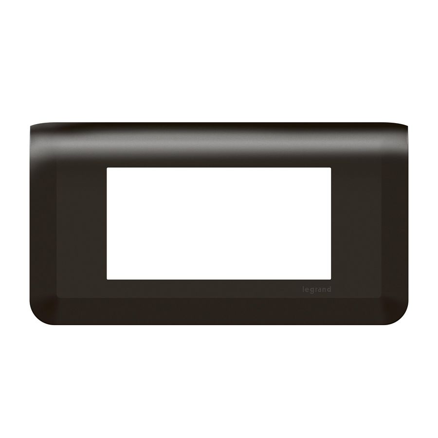 Afdekraam 4 module zwart horizontaal Mosaic