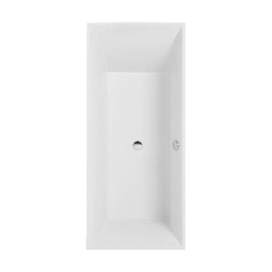 Squaro Slim Line Duo 4-H ligbad 170x75cm wit met poten