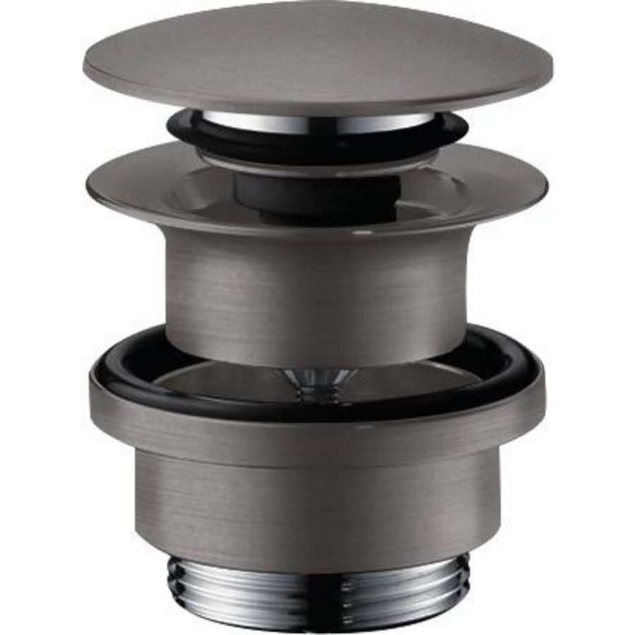 Waste set PushOpen voor wastafel-/bidetkranen 50100340 brushed black chrome