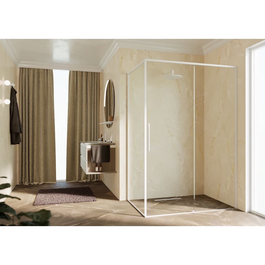 Riga 2p+f 147 li verst.147.5-149cm helder glas wit mat