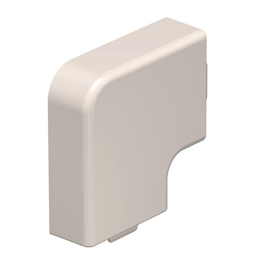 Deksel platte hoek 15x40mm polyvinylchlorid creme wit VVE=4