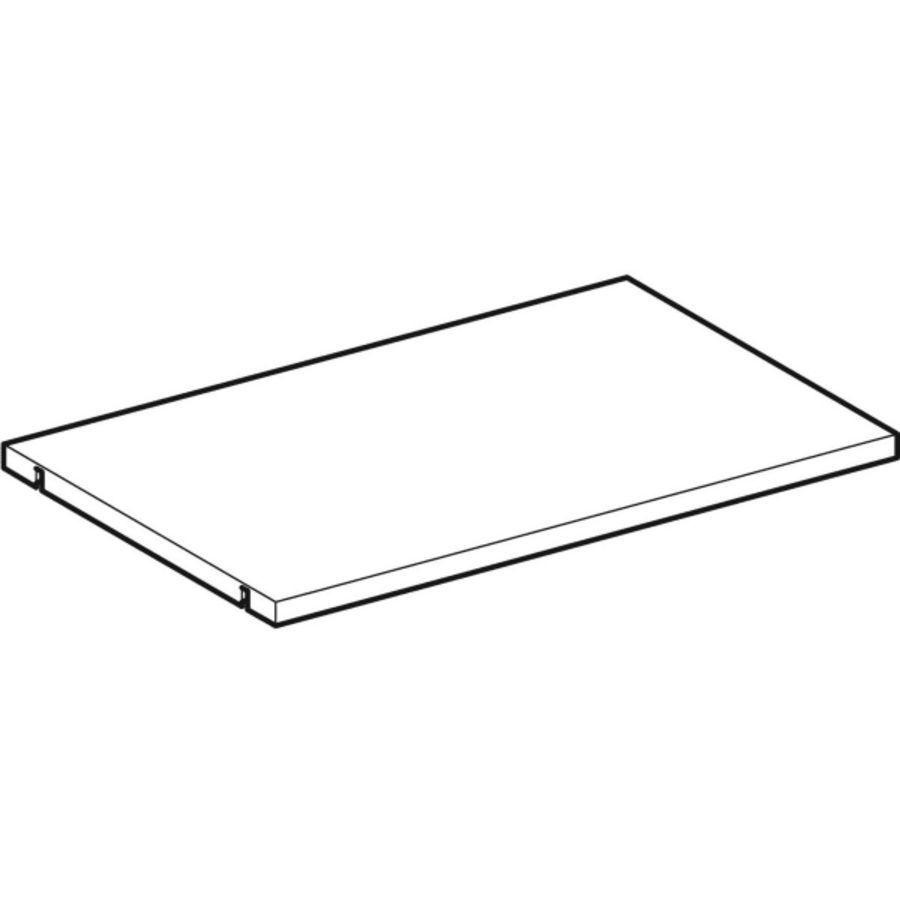 inlegbodem B=60cm, Wit / Met melam inecoating