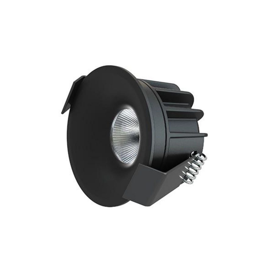 Spot camicro 4W Ø50mm 2.700K zwart dimbaar incl. driver