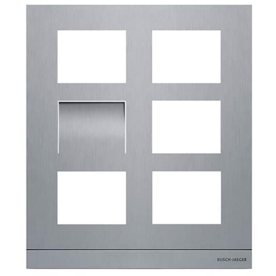 Welcome IP kader video buitenpost 6 modules mt 2/3 edelstaal (41386CF-S-03)