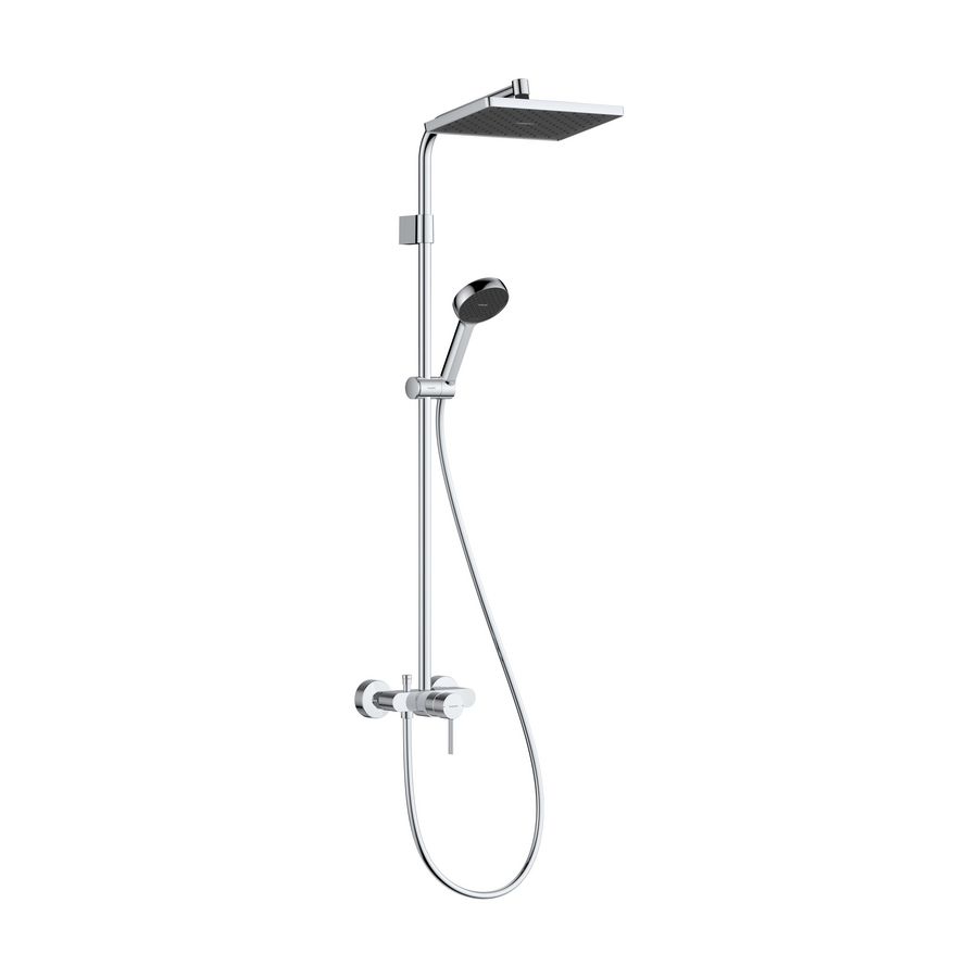 Activera Q Showerpipe 290/180 1 straalsoort EcoSmart+ met 1-greeps mengkraan Varia chroom