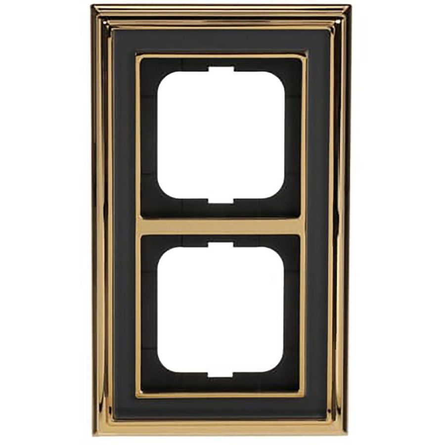 Afdekraam 2v dynasty messing antraciet