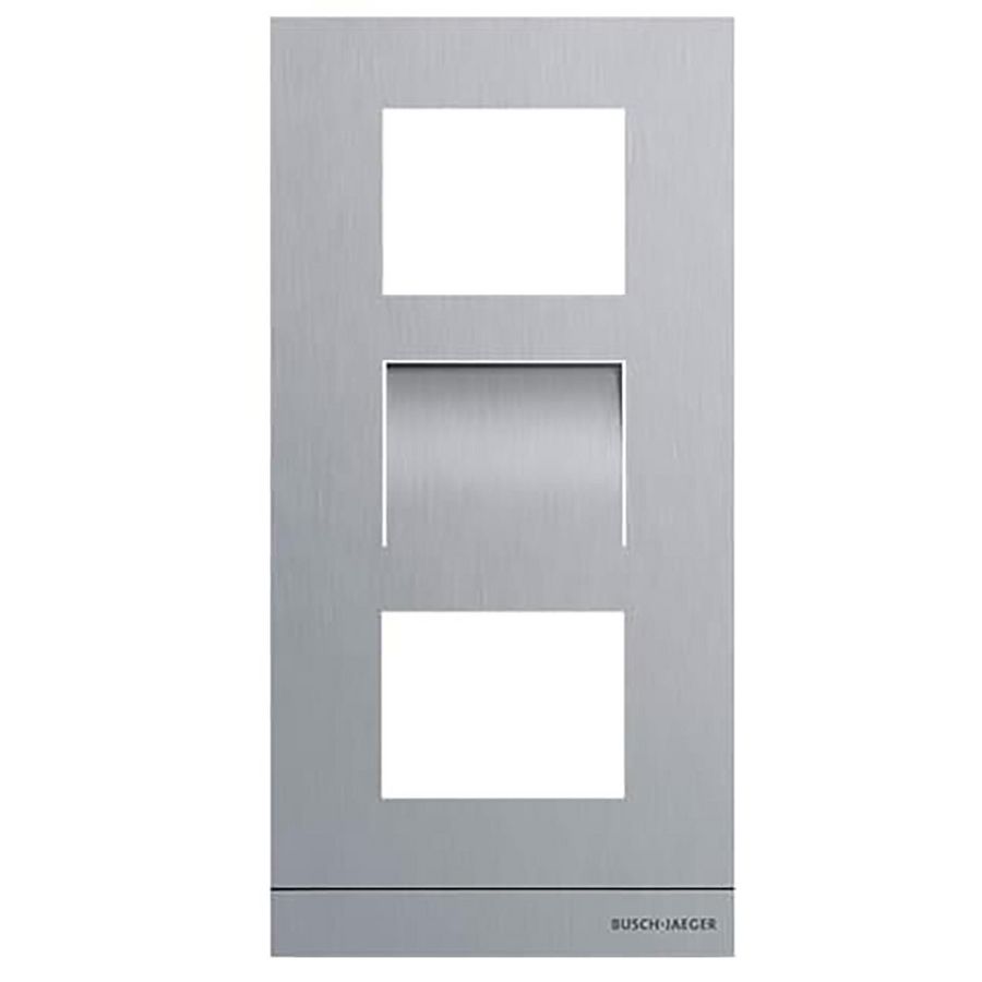 Welcome IP kader video buitenpost 3 modules mt 1/3 edelstaal (41383CF-S-03)