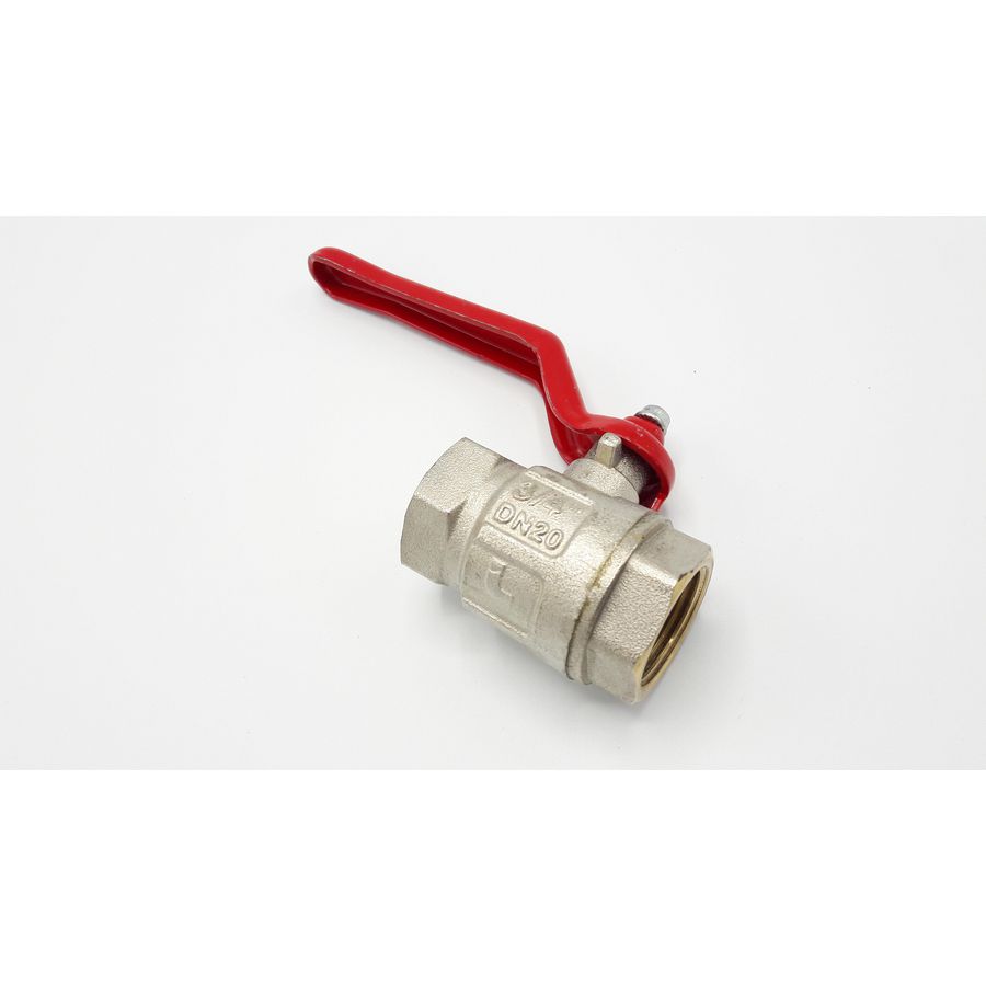 Afsluitkraan 3/4" ww rood S102342