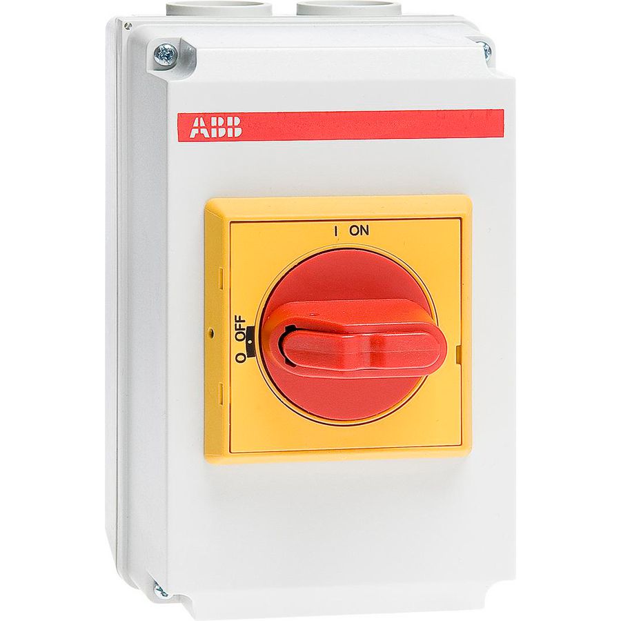 Lastscheider 2P DC 21 16 A/500VDC 2x M25+1 x M16 knop