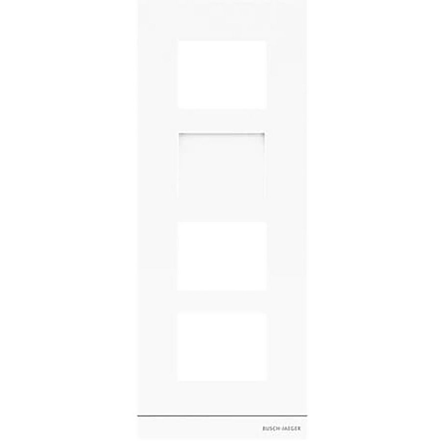 Welcome IP Kader video buitenpost 4 modules maat 1/4 Wit (41384CF-W-03)