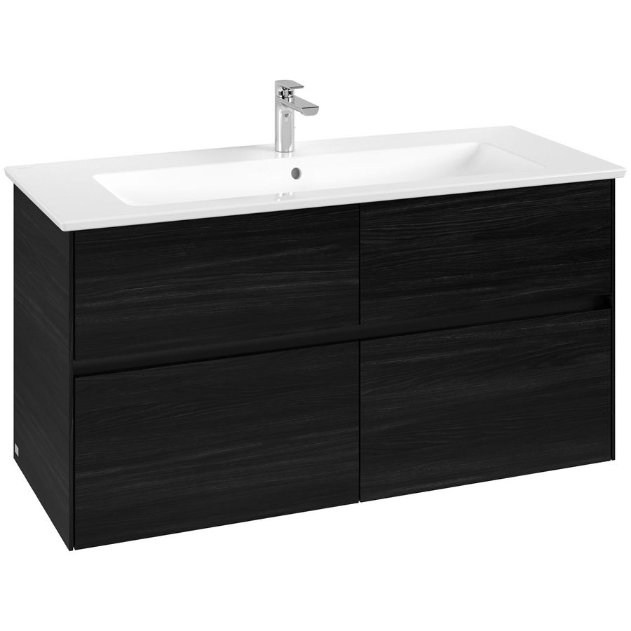 Wastafelonderkast Collaro 1161x610x480mm Black Oak C14600AB