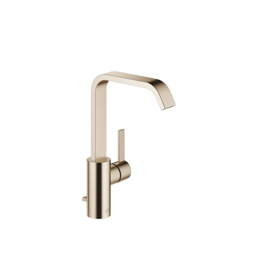 IMO 1-hendel wastafelmengkraan hoge uitloop afvoer.Light Gold geb
