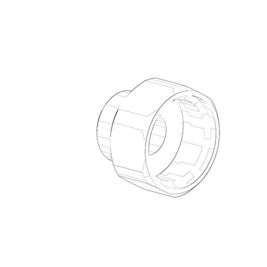 Nippel Reductiestuk 1/2"x3/8" chr