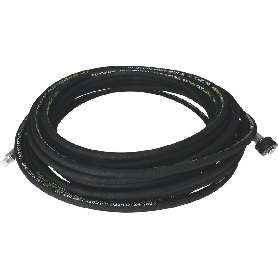 Hogedrukslang, 20 meternw6, aansluiting r 1/4