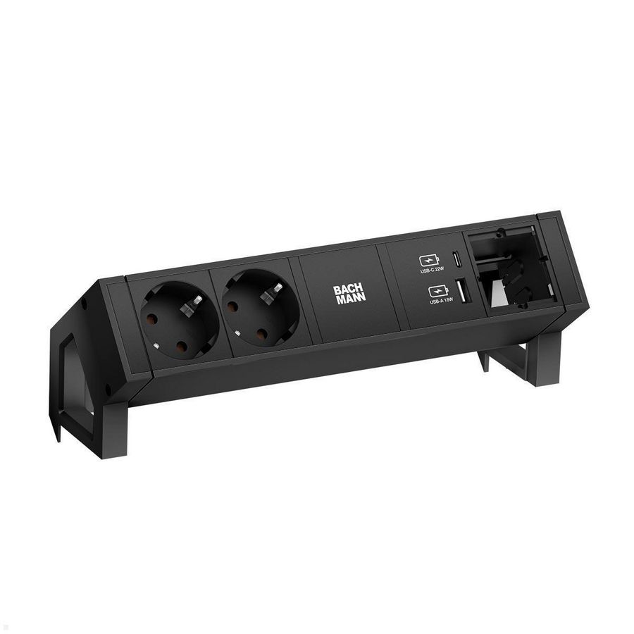 Desk 2 2x 230V RA + 1x USB A/C chrgr + 1x leeg 0,2m GST