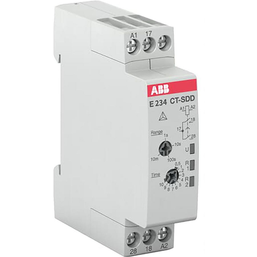 Tijdrails electronische timer CT-D 2NO 24-48Vdc 24-240Vac