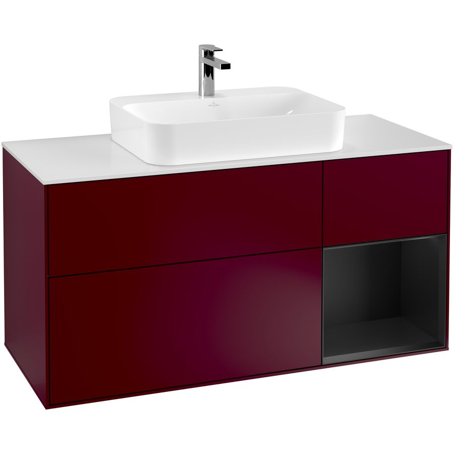 Wastafelonderkast Finion 1200x603x501mm Peony Matt Lacquer G421PDHB