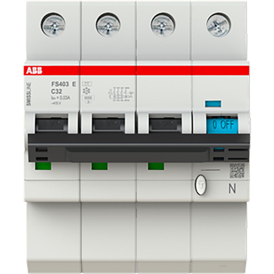 Aardlekschakelaar met overstroombeveiliging FS403E-C32/0.03