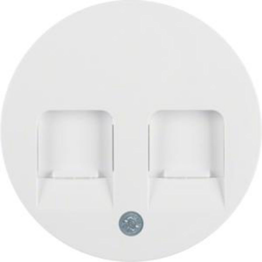 Centraaldoos RJ-datacontactd 2v berker R.1/R.3/R.8 polarwit