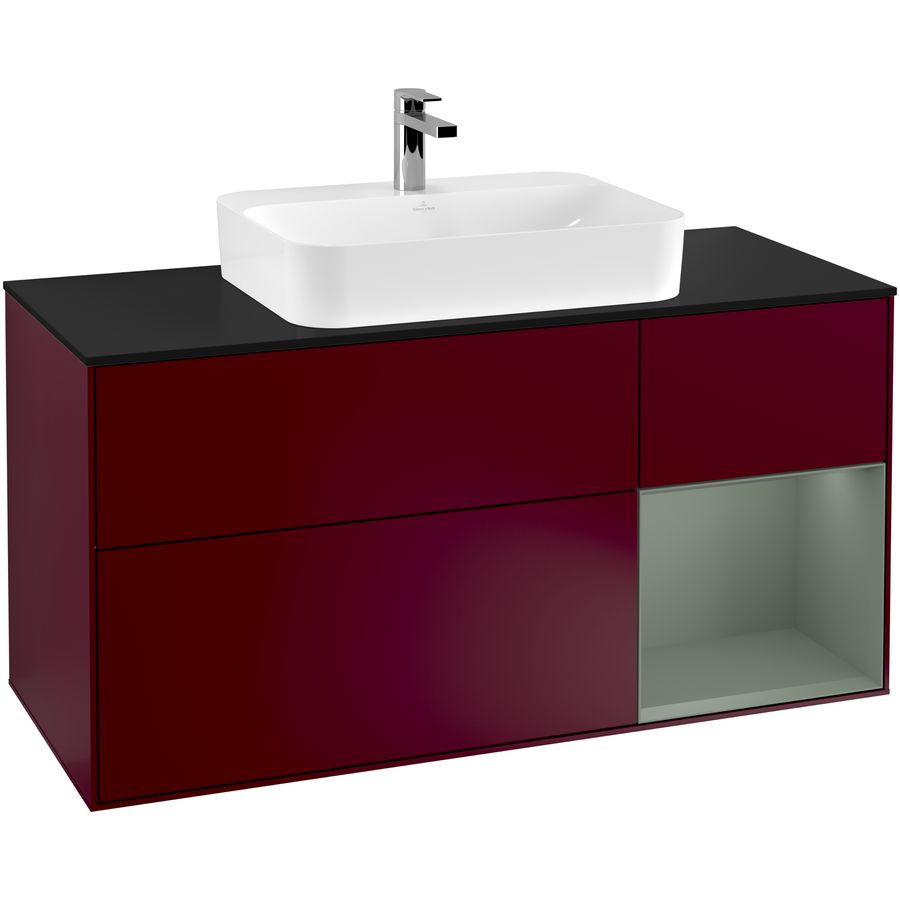 Wastafelonderkast Finion 1200x603x501mm Peony Matt Lacquer G422GMHB