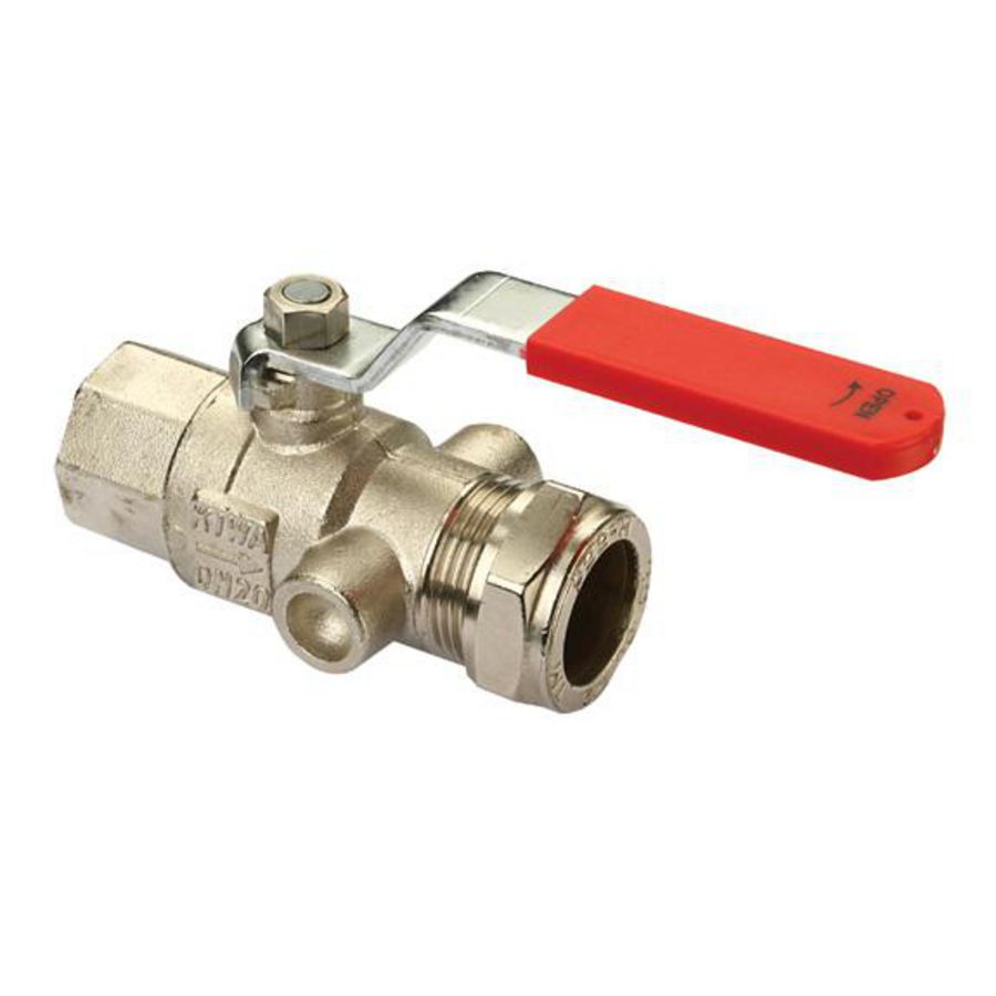 Kogelkraan s.28 1" bin.dr. x 28mm knel DN25 PN1 VVE=24