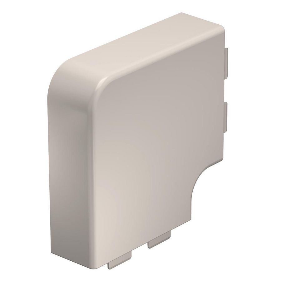 Deksel platte hoek 40x110mm polyvinylchlorid creme wit VVE=2