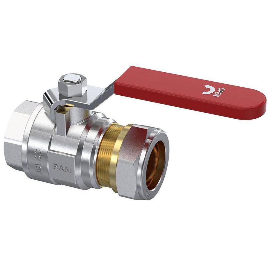 Kogelkraan s.28 3/4" bin.dr. x 22mm knel DN20 P VVE=6