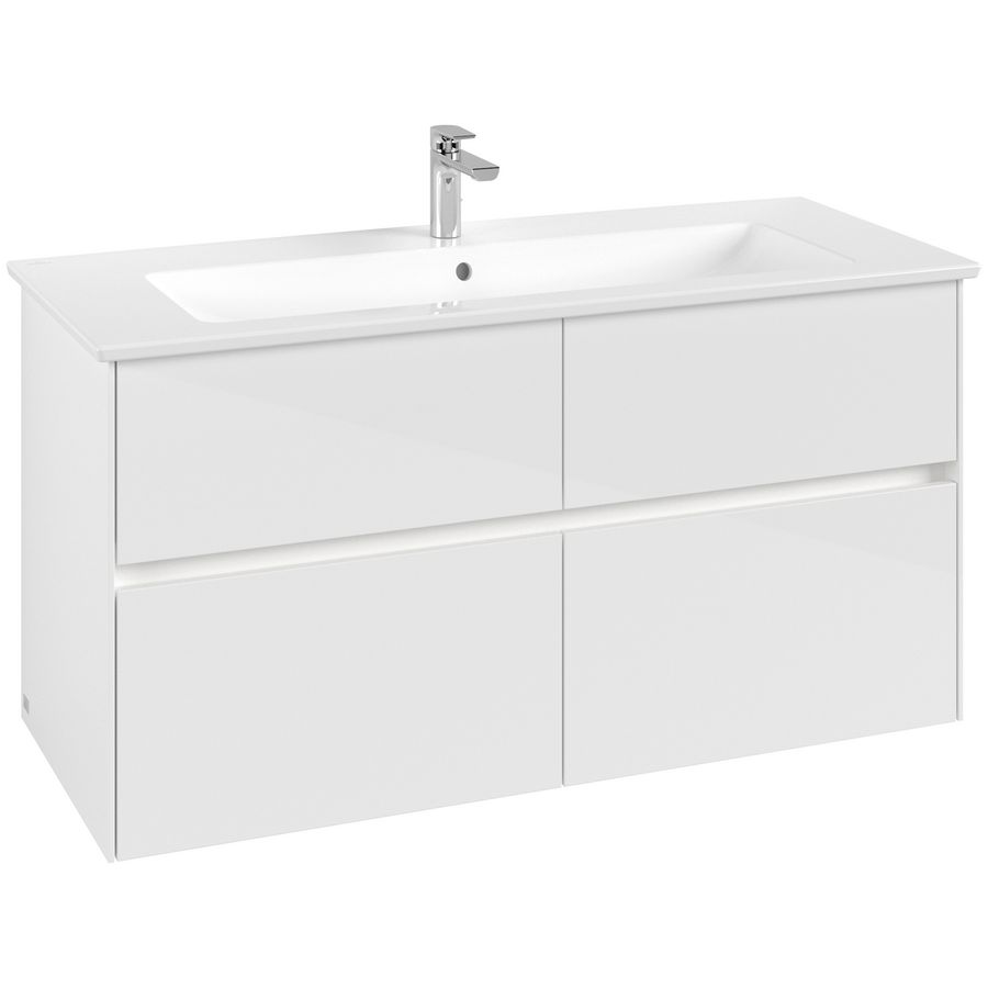 Wastafelonderkast Collaro 1161x610x480mm Glossy White C146B0DH
