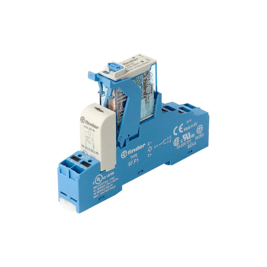 Interfacerelais push-in-aansl. 1 wisselcontact 16A 24V DC