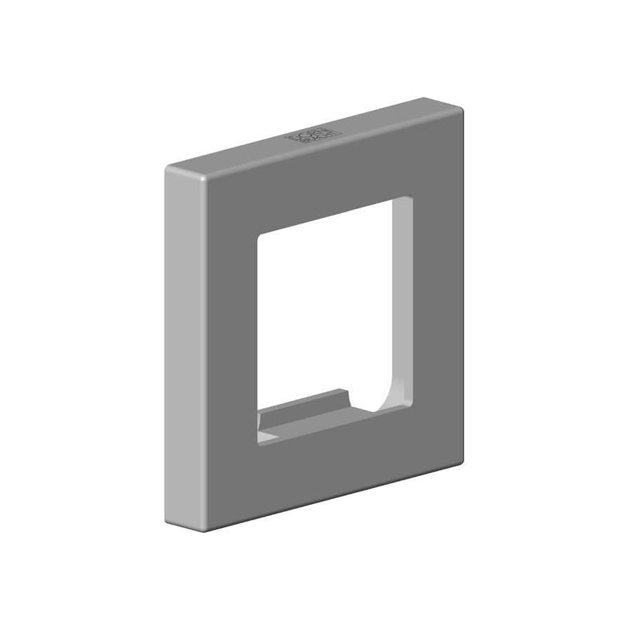 Rozet regendouche Plafond 60X9X60mm-BG