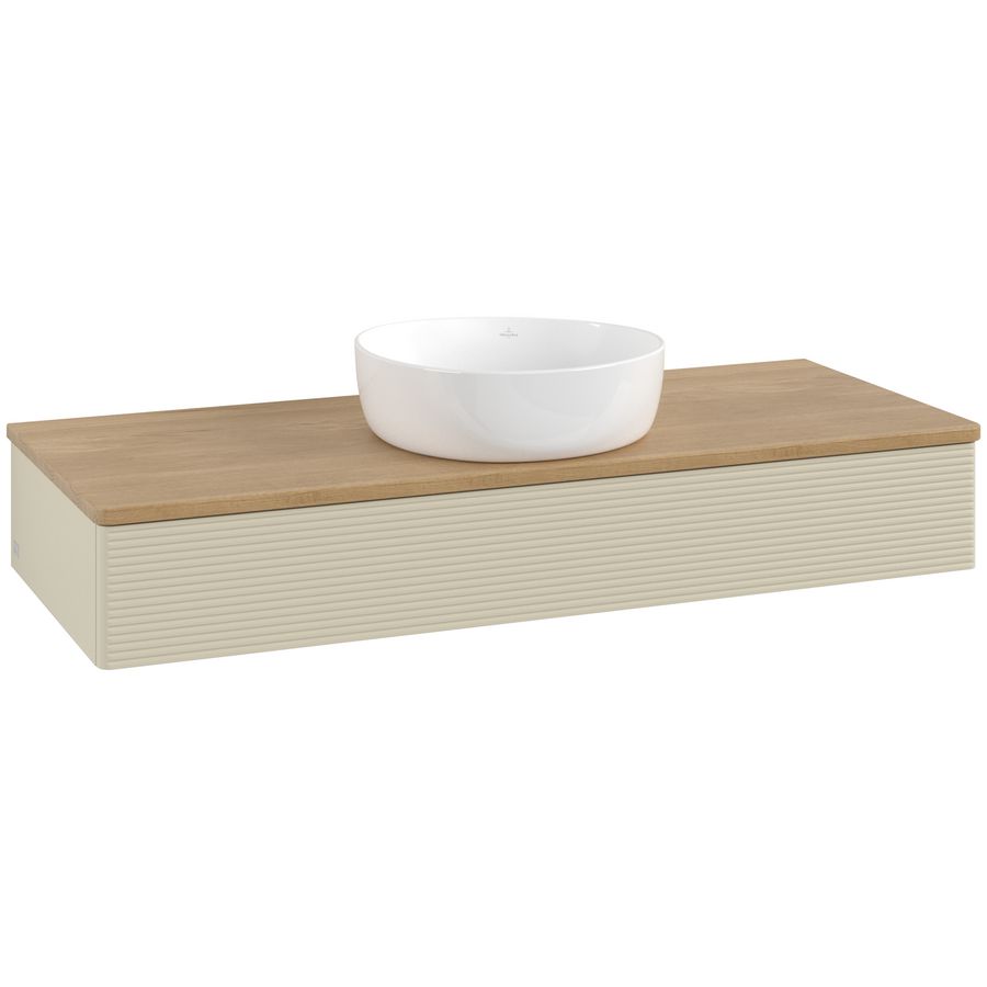 Wastafelonderkast Antao 1200x190x500mm S.Grey Matt Lacquer K10111HJ