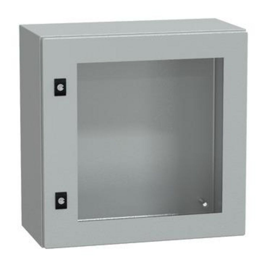 Deur 500x500x250mm IP66 / IK08 Transparant RAL70 Spacial CRN