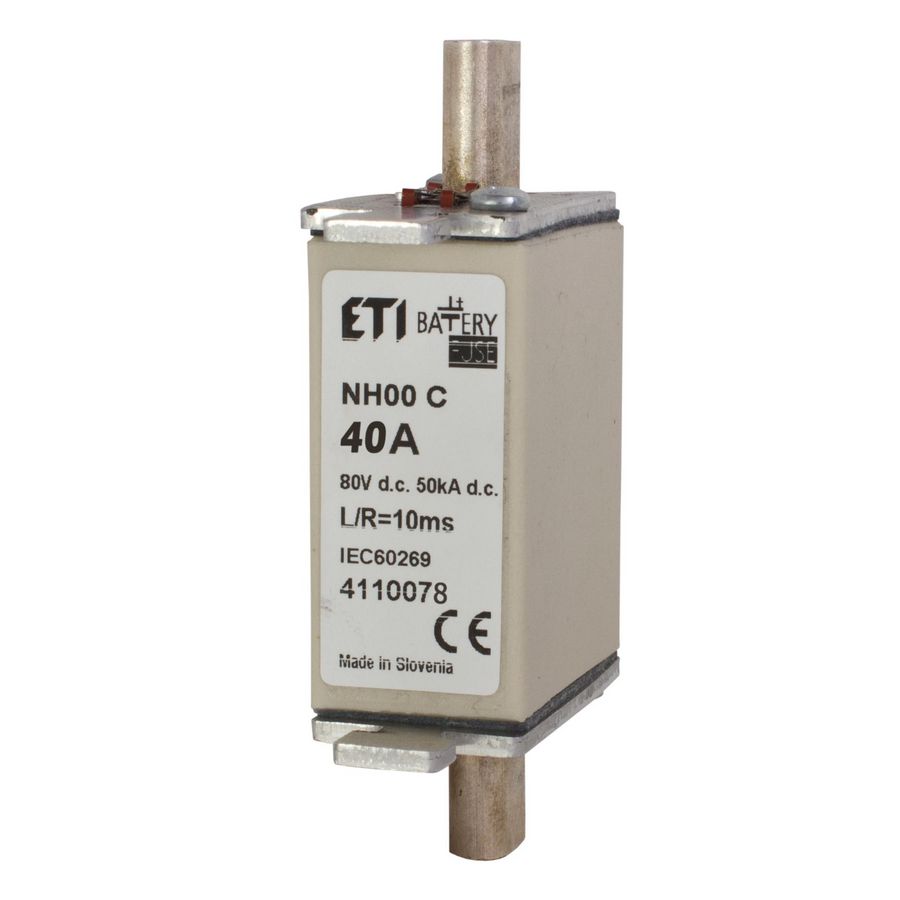 Zekering NH000 gBat 40A/80V DC 4110078 VVE=3