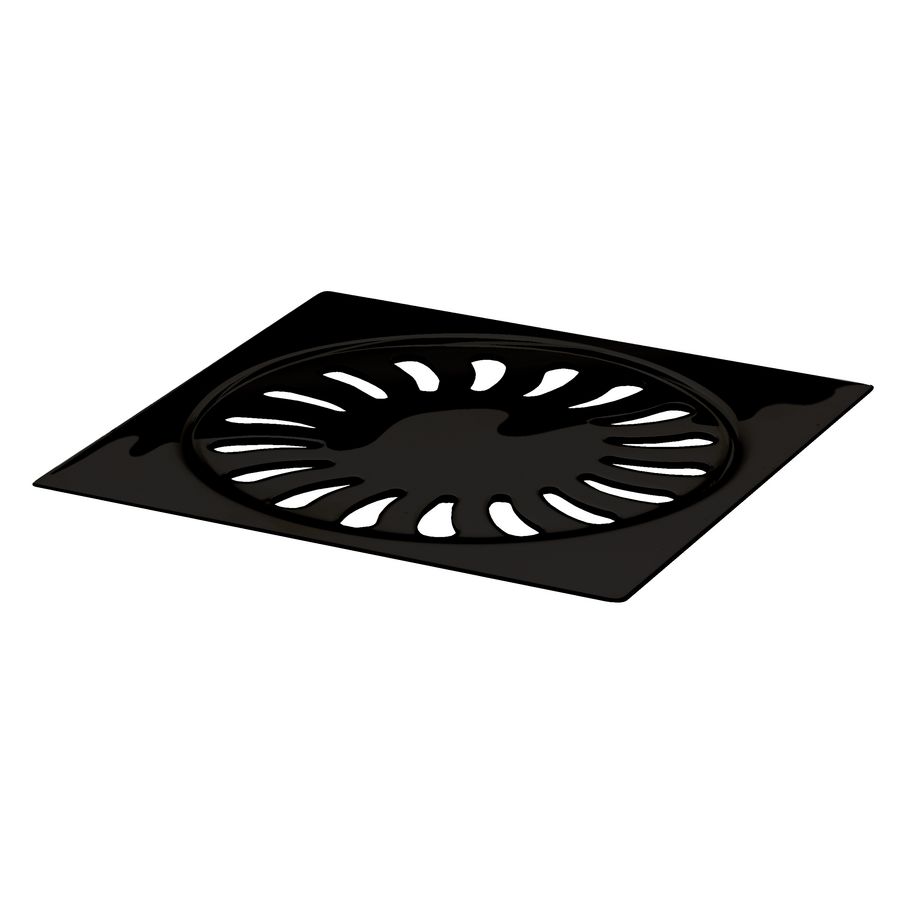 Rooster RVS (304) 131,5 x131,5 x2mm Mat zwart