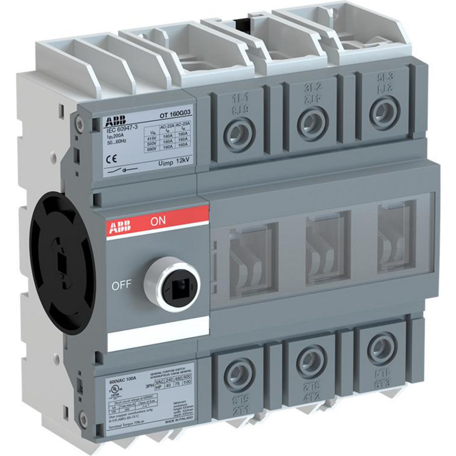 Lastscheider 3P 160 A directe bediening