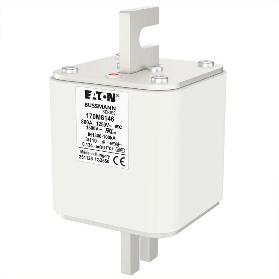 Zekering hoge snelheid 800A AC 1250V 100kA size 3 76x90x1