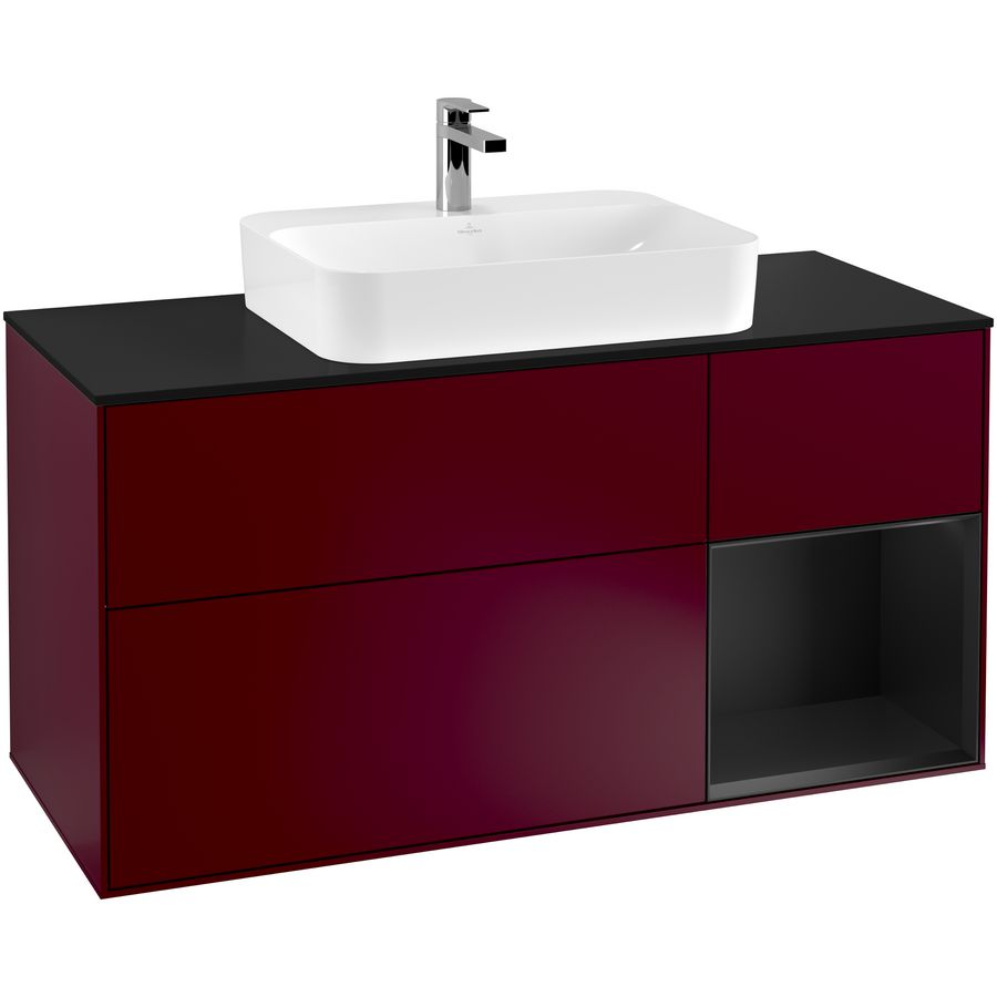 Wastafelonderkast Finion 1200x603x501mm Peony Matt Lacquer G422PDHB