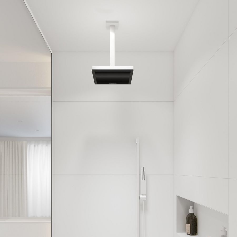 Pulsify plafondaansluiting E 300mm mat wit