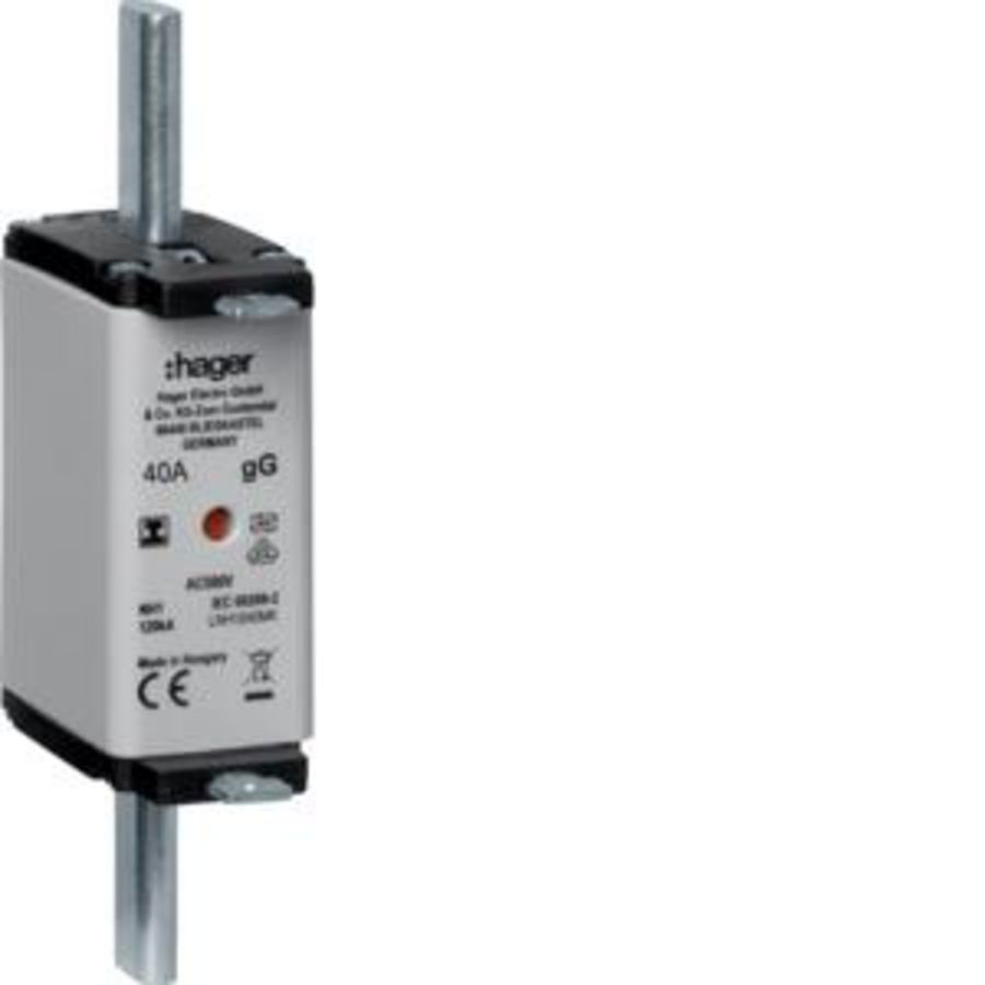 Mespatroon NH1C 40A 500V gG combimelder geis. Opgestelde