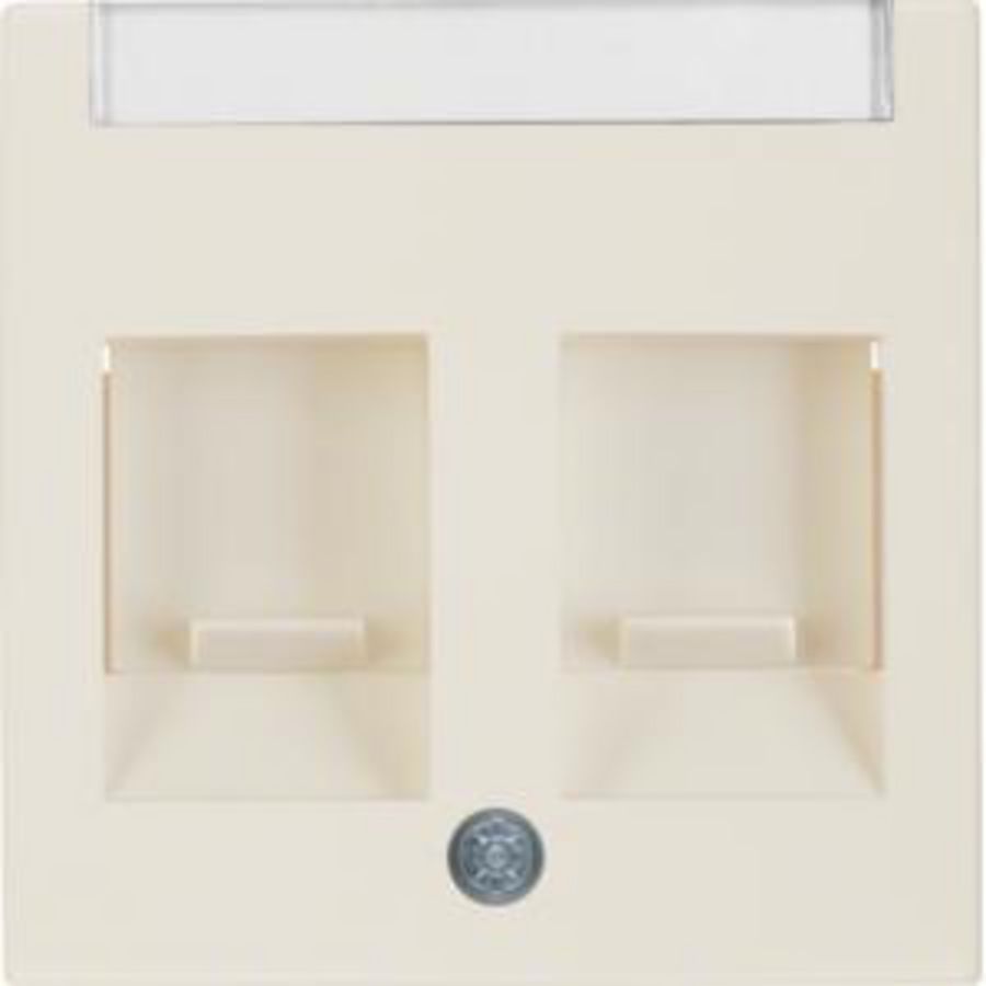 Centraaldoos RJ-datacontactd 2v berker S.1/B.3/B.7 wit glans