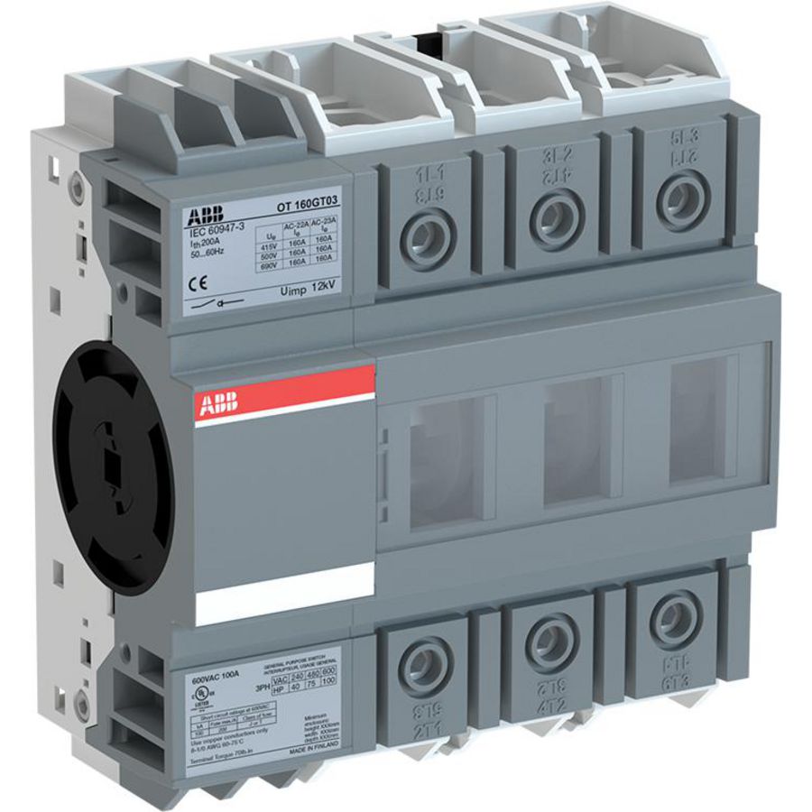 Lastscheider 3P 160A montage excl. bediening 1SCA135136R1001