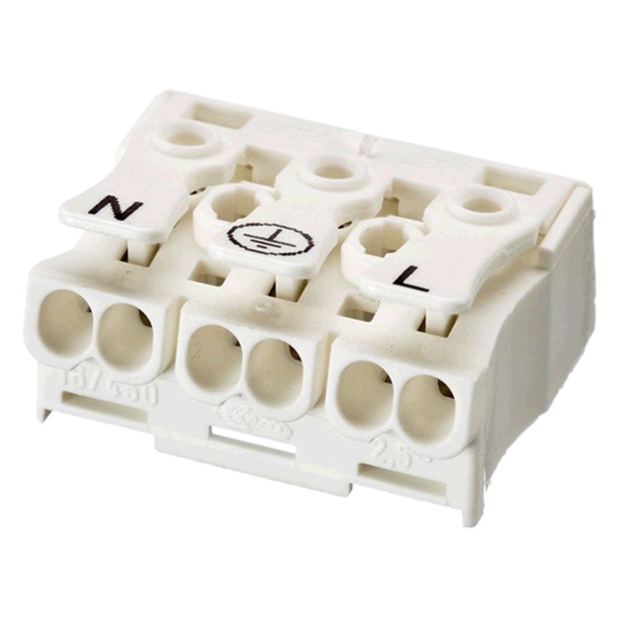 Lichtklem 3-polig wit VVE=500