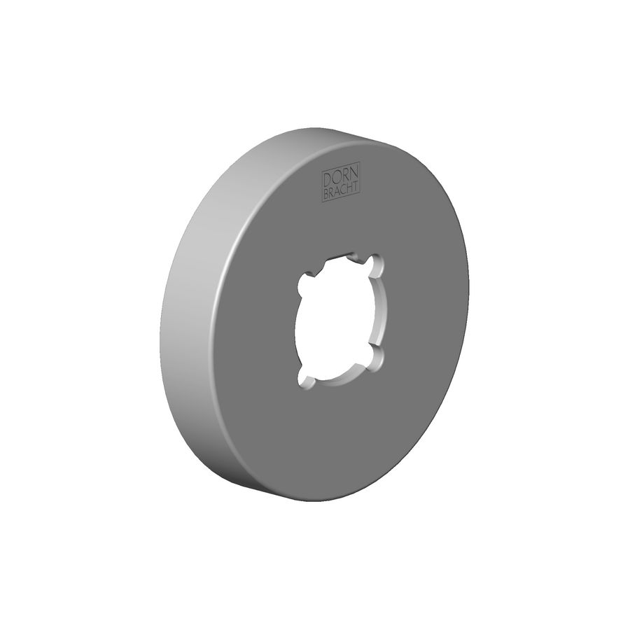 Rozet rond 80X80X16mm-CHA gebor(22kt)